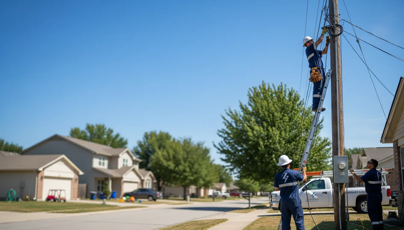 Residential electrician providing installation services in Moon, VA